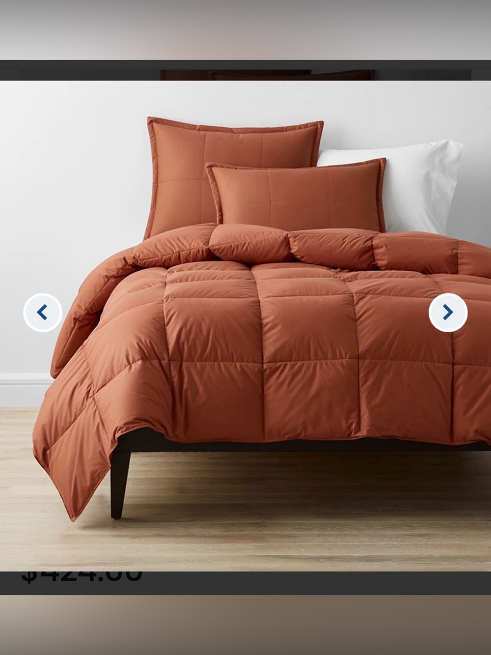 Lacrosse Premium Down Medium Warmth Comforter - Copper